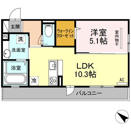 熊本県熊本市東区新南部３ 東海学園前駅 1LDK アパート 賃貸物件詳細