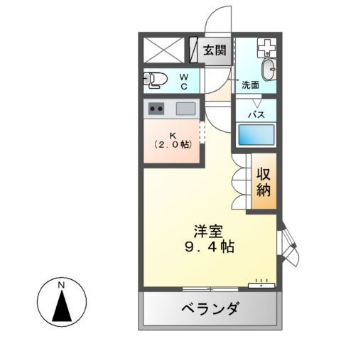 群馬県館林市北成島町 館林駅 1K アパート 賃貸物件詳細