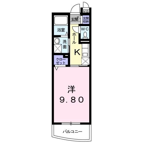静岡県浜松市中央区渡瀬町 浜松駅 1K マンション 賃貸物件詳細