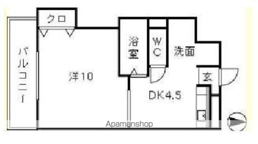 リクトール５ 4階 1DK 賃貸物件詳細