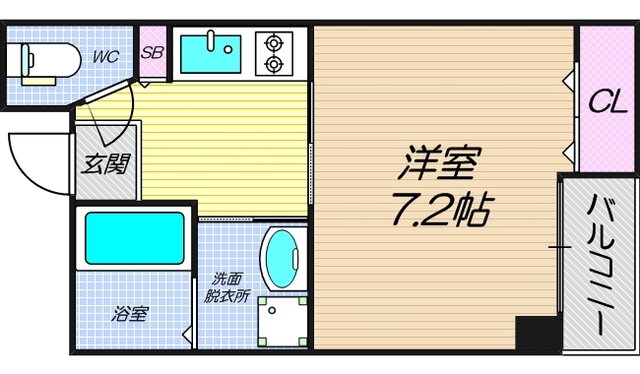 大阪府大阪市西区南堀江４ 西長堀駅 1K マンション 賃貸物件詳細
