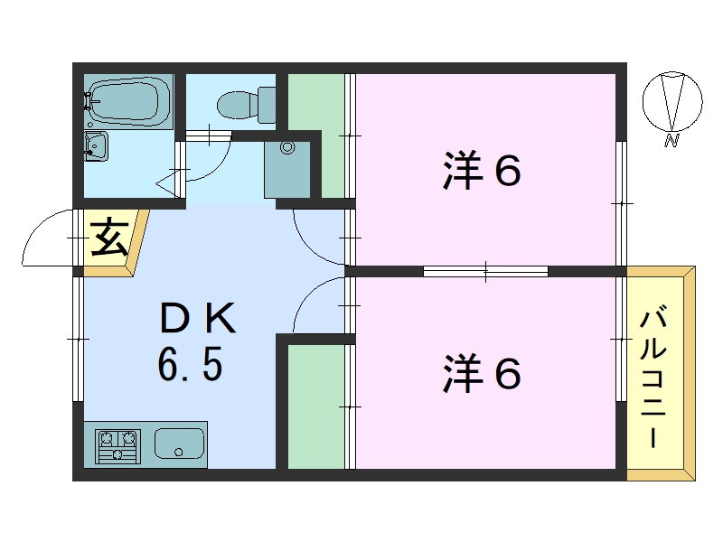 Ｍ｀ｓグリーンハイツ當麻 1階 2DK 賃貸物件詳細