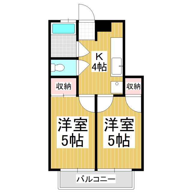 長野県松本市野溝西３ 2K アパート 賃貸物件詳細