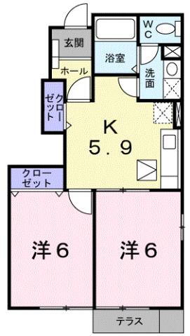 愛媛県西条市樋之口 伊予西条駅 2K アパート 賃貸物件詳細