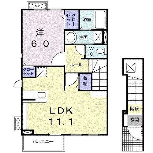 栃木県宇都宮市上横田町 雀宮駅 1LDK アパート 賃貸物件詳細