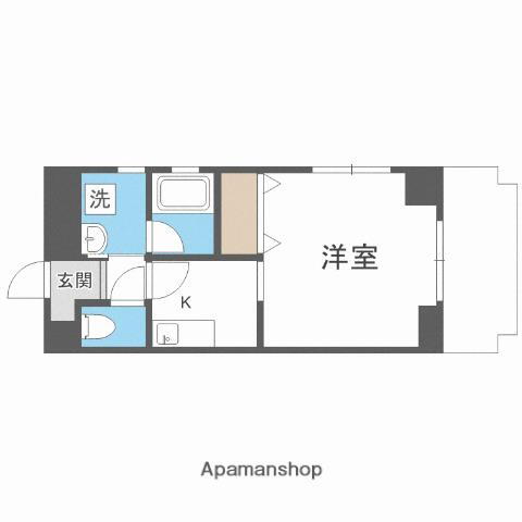 ボンジュール築港 4階 1K 賃貸物件詳細