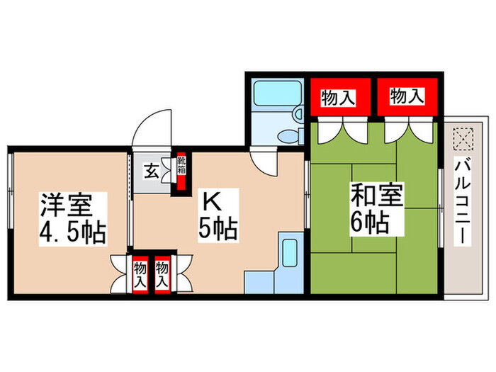 東京都中野区江原町１ 新江古田駅 2K マンション 賃貸物件詳細