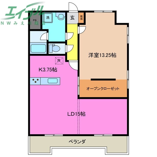 三重県三重郡川越町大字高松 川越富洲原駅 1LDK マンション 賃貸物件詳細