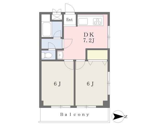 第３住友ビル 4階 2K 賃貸物件詳細