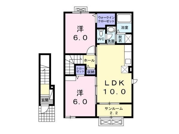 岩手県滝沢市穴口 青山駅 2LDK アパート 賃貸物件詳細