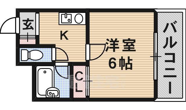 大阪府茨木市末広町 茨木市駅 1K マンション 賃貸物件詳細
