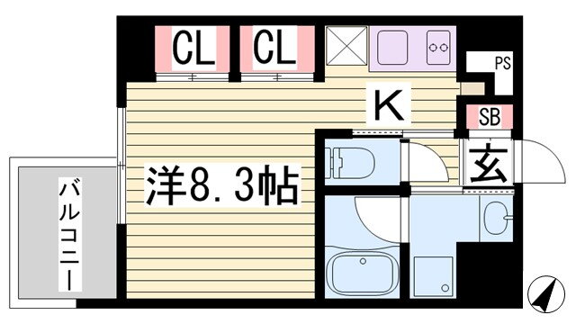 兵庫県神戸市中央区古湊通２ 神戸駅 ワンルーム マンション 賃貸物件詳細