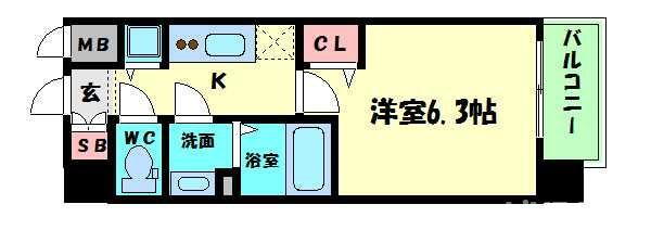 大阪府大阪市中央区森ノ宮中央２ 森ノ宮駅 1K マンション 賃貸物件詳細