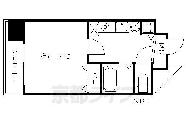 京都府京都市下京区堀之上町 丹波口駅 1K マンション 賃貸物件詳細