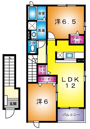 埼玉県三郷市泉１ 三郷駅 2LDK アパート 賃貸物件詳細