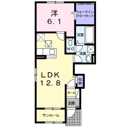 福島県本宮市本宮字小原田 本宮駅 1LDK アパート 賃貸物件詳細