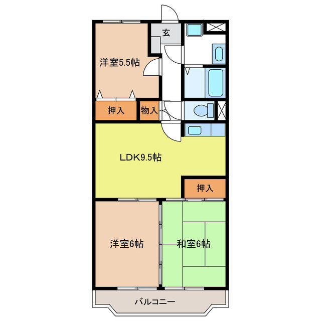 岐阜県岐阜市上芥見 3LDK アパート 賃貸物件詳細