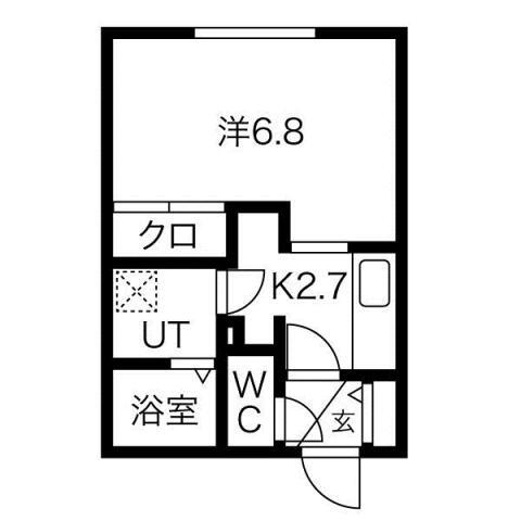 北海道札幌市東区北二十五条東１６ 元町駅 1K マンション 賃貸物件詳細