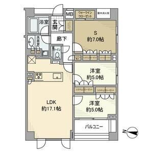 エクセレントシティ自由が丘 2階 2SLDK 賃貸物件詳細
