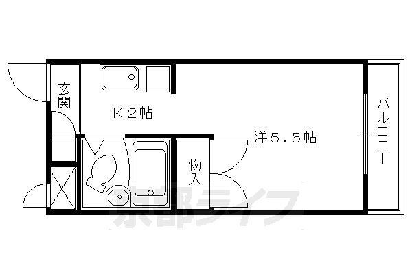 京都府京都市右京区西院東今田町 西院駅 1K マンション 賃貸物件詳細