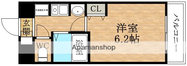 エステムコート四天王寺夕陽ヶ丘 6階 1K 賃貸物件詳細