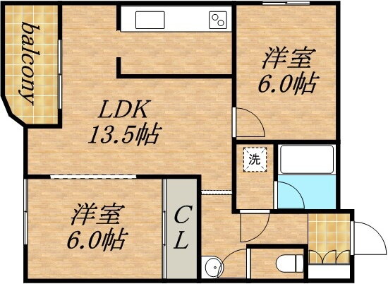 北海道札幌市中央区南十三条西１ 幌平橋駅 2LDK マンション 賃貸物件詳細