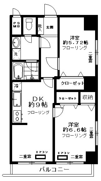 東京都港区三田３ 田町駅 2DK マンション 賃貸物件詳細
