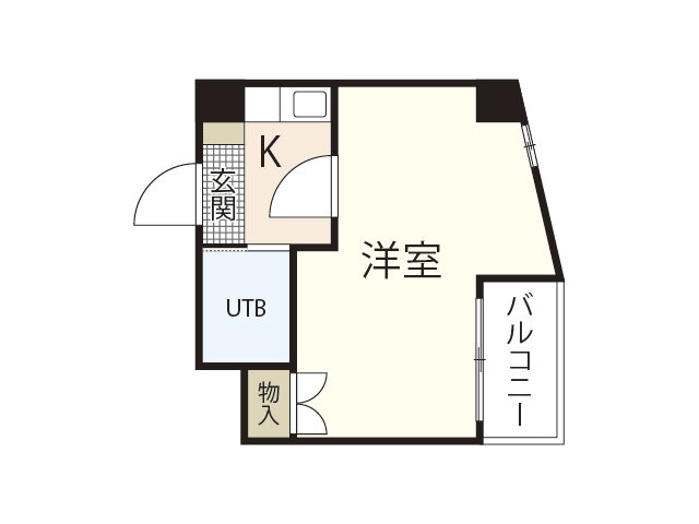 広島県安芸郡府中町緑ケ丘 天神川駅 1K マンション 賃貸物件詳細