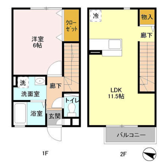 ルメルシエ　Ｂ 1LDK 賃貸物件詳細