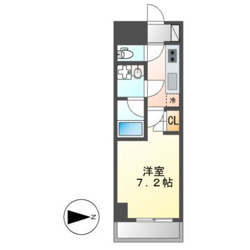 愛知県名古屋市北区山田１ 大曽根駅 1K マンション 賃貸物件詳細