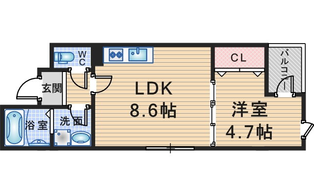 大阪府豊中市曽根西町３ 曽根駅 1LDK アパート 賃貸物件詳細