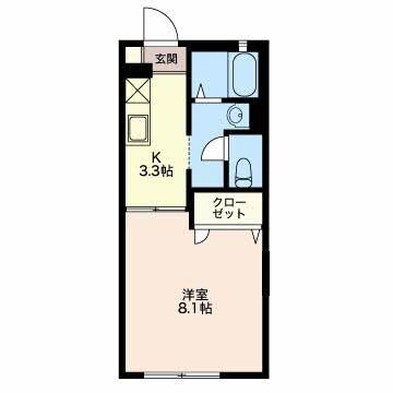 新潟県長岡市宝５ 北長岡駅 1K アパート 賃貸物件詳細