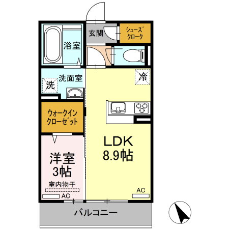 山口県周南市新地２ 徳山駅 1LDK アパート 賃貸物件詳細