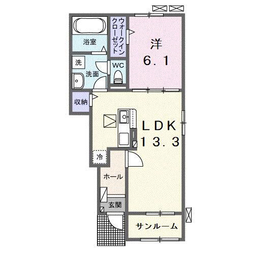 茨城県つくばみらい市小張 みらい平駅 1LDK アパート 賃貸物件詳細