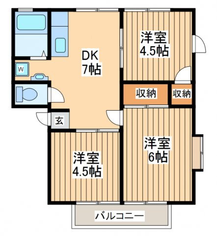 東京都武蔵村山市中央１ 上北台駅 3DK アパート 賃貸物件詳細