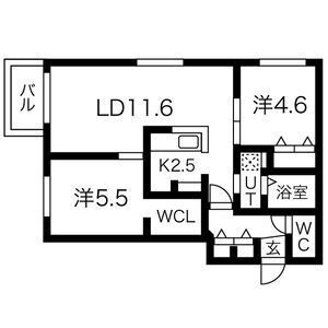 北海道札幌市豊平区平岸二条１ 学園前駅 2LDK マンション 賃貸物件詳細