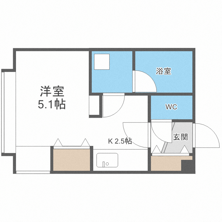 北海道札幌市中央区南五条西１０ 西１１丁目駅 1K マンション 賃貸物件詳細