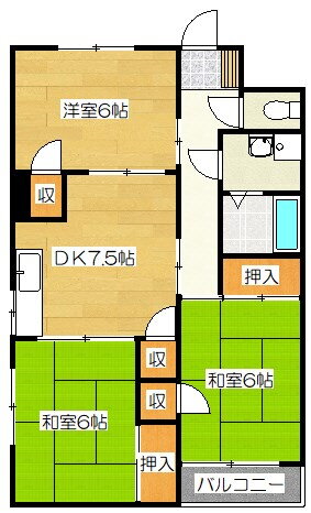 シティ湯町 2階 3DK 賃貸物件詳細