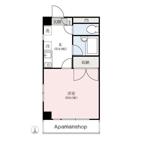 高崎ピュアビル（住居） 6階 1K 賃貸物件詳細