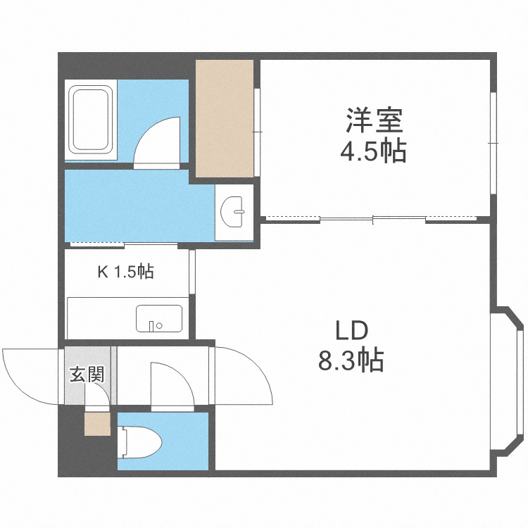 北海道札幌市中央区南六条西１２ 西１１丁目駅 1LDK マンション 賃貸物件詳細