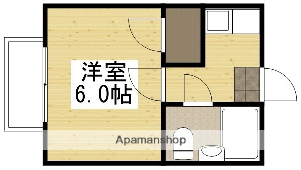 岡山県岡山市北区津島東３ 法界院駅 1K アパート 賃貸物件詳細