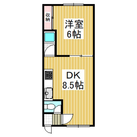 エンゼルハイツ 1階 1DK 賃貸物件詳細