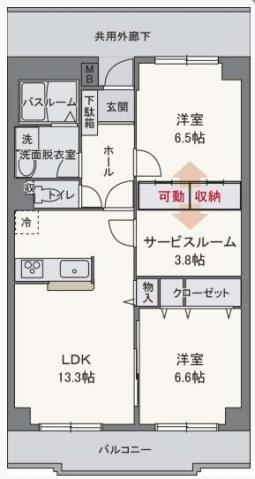 静岡県駿東郡長泉町下土狩 三島駅 2SLDK マンション 賃貸物件詳細