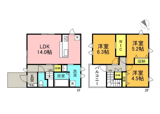 サンライズ庚午北 3LDK 賃貸物件詳細