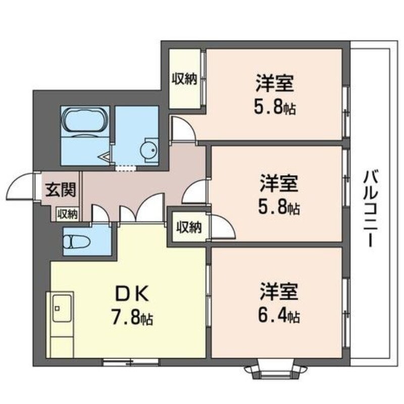 埼玉県三郷市早稲田８ 三郷駅 3DK アパート 賃貸物件詳細