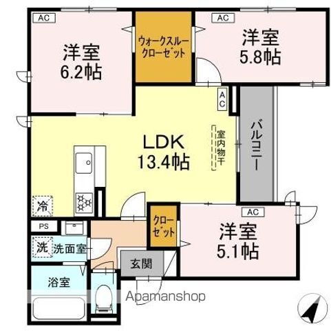東京都杉並区荻窪１ 荻窪駅 3LDK アパート 賃貸物件詳細
