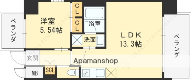 兵庫県西宮市常磐町 西宮駅 1LDK マンション 賃貸物件詳細