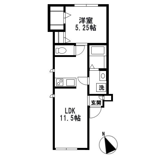 ハイム代田 1階 1LDK 賃貸物件詳細