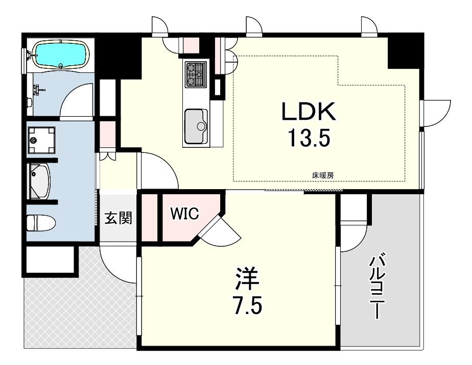 兵庫県神戸市中央区東川崎町１ 神戸駅 1LDK マンション 賃貸物件詳細
