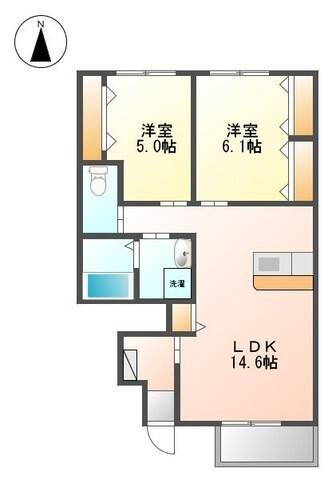 愛媛県松山市高岡町 余戸駅 2LDK アパート 賃貸物件詳細